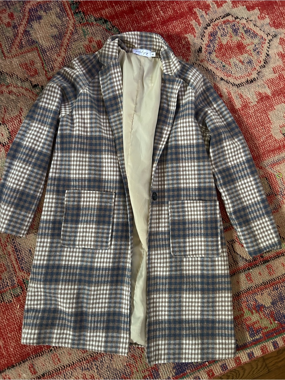 Petal and Pup Plaid jacket